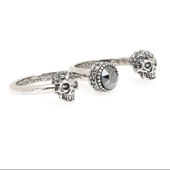 Alexander McQueen Jewelry - Alexander McQueen💀Mini Double Skull Knuckle Ring